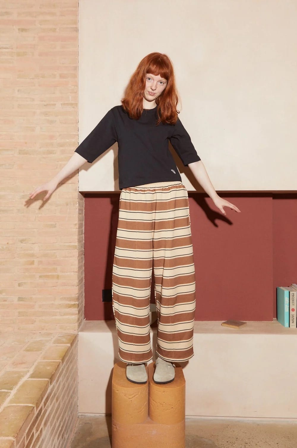 Gerald Trouser - Chocolate Rugby Stripe
