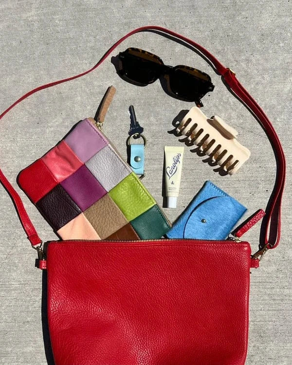 Mini Hobo Bag - Tomato Leather