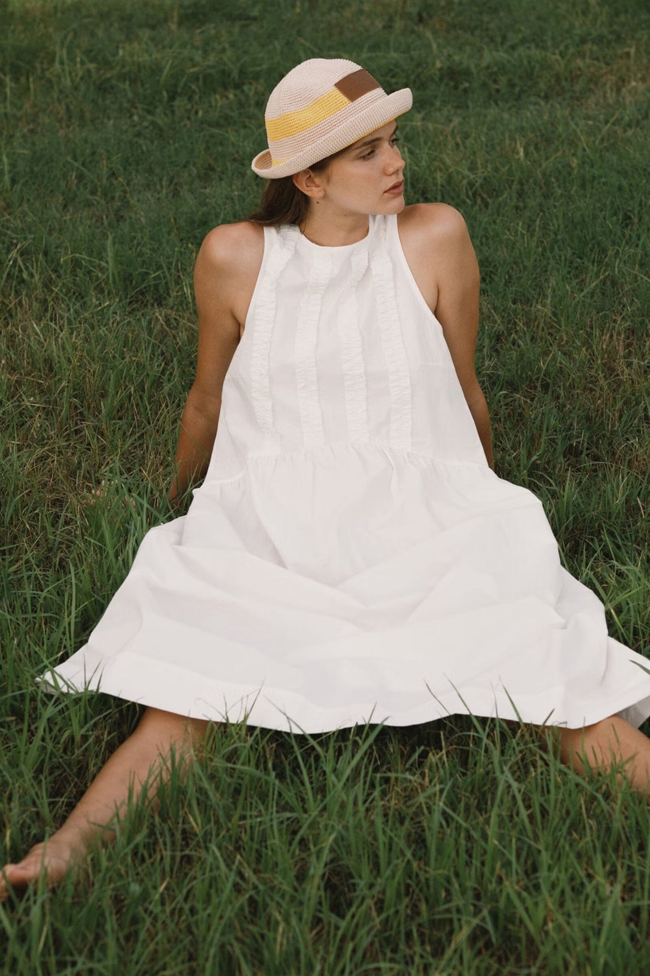 Low Back Frills Dress