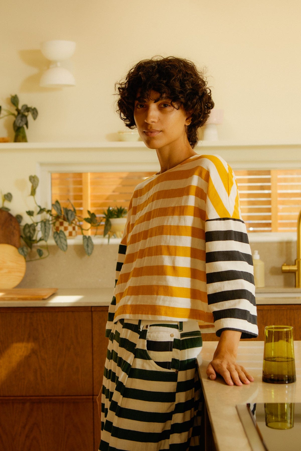 Carr Top - Patchwork Stripe