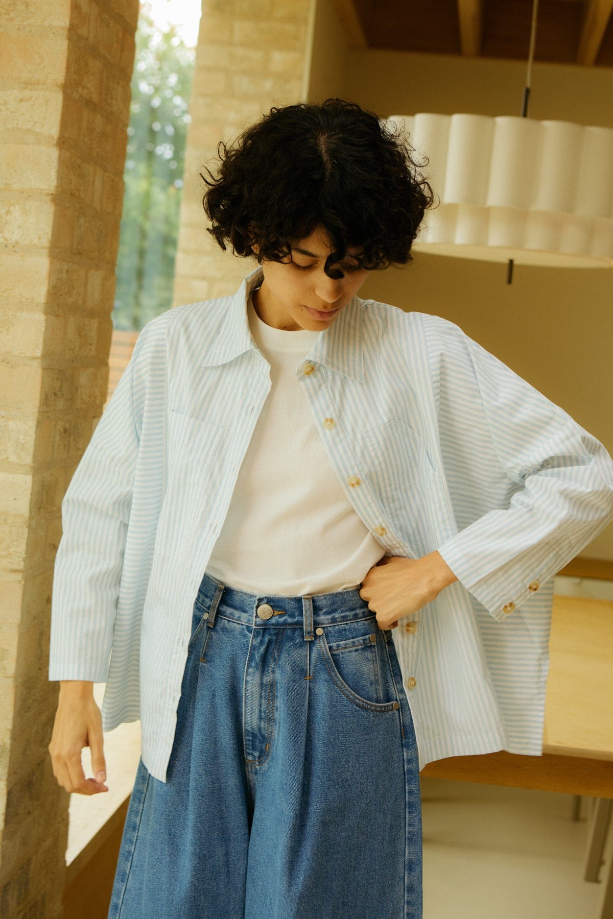 Ruskin Shirt - Sky Stripe