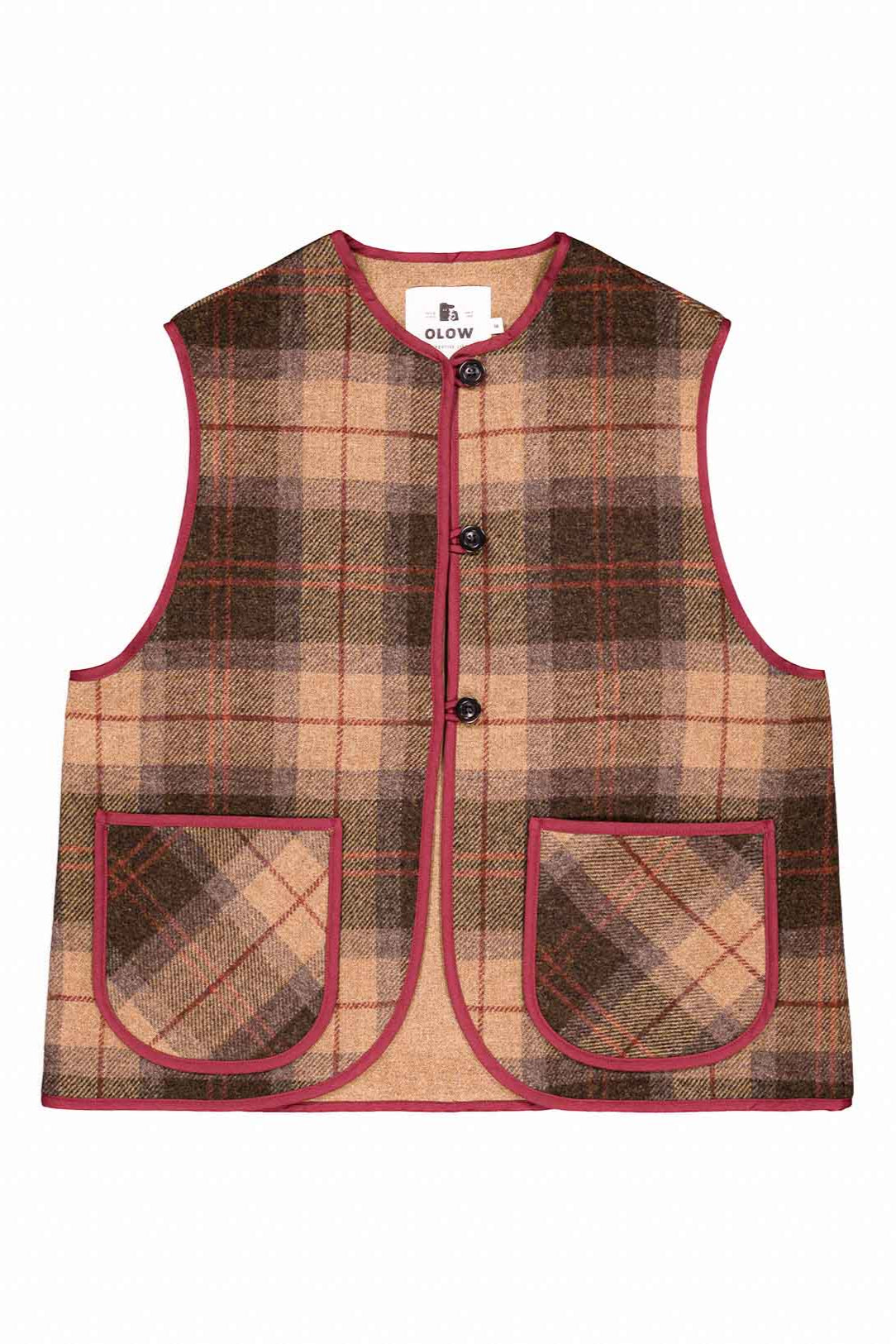 Shepard Vest - Brown Plaid