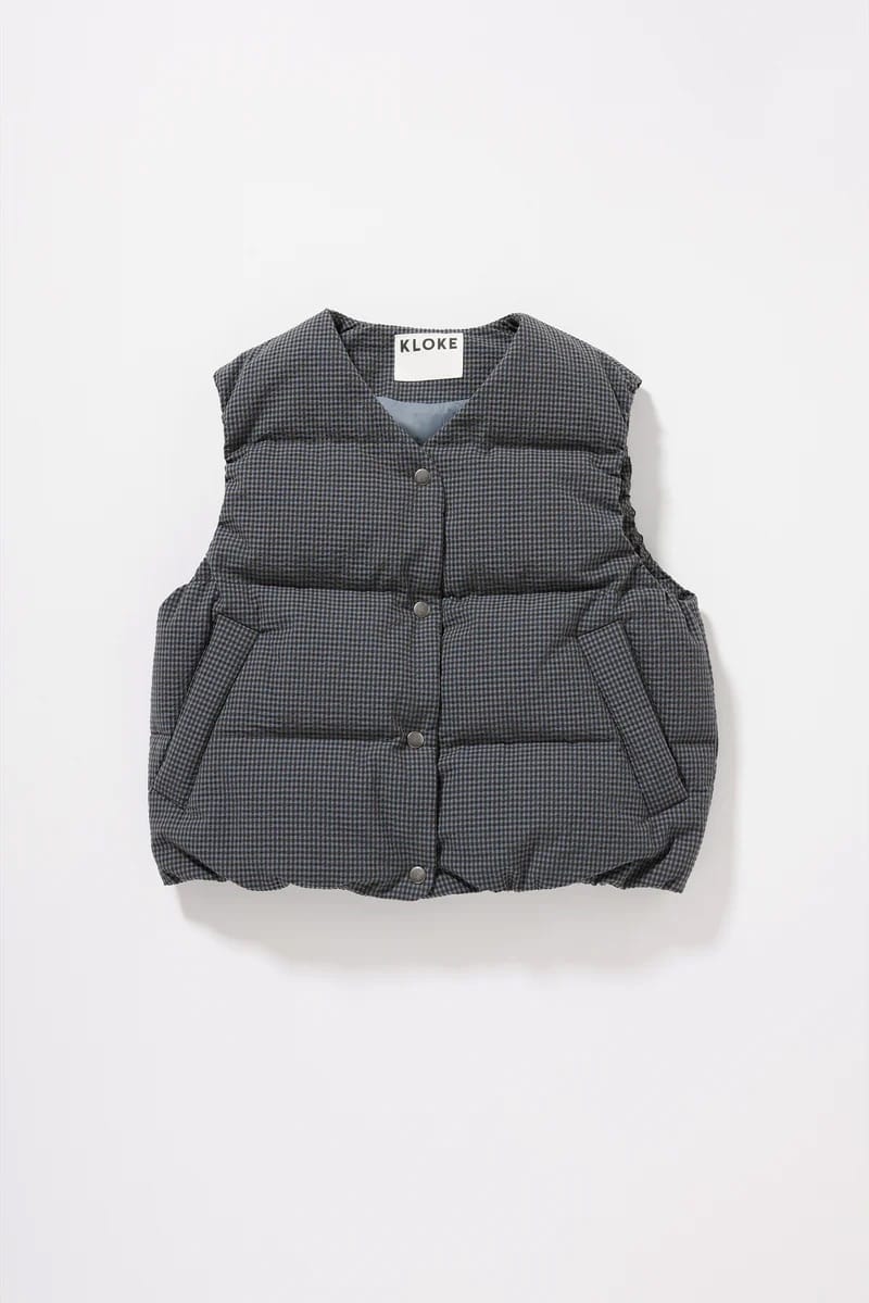 Static Quilted Down Vest - Ink