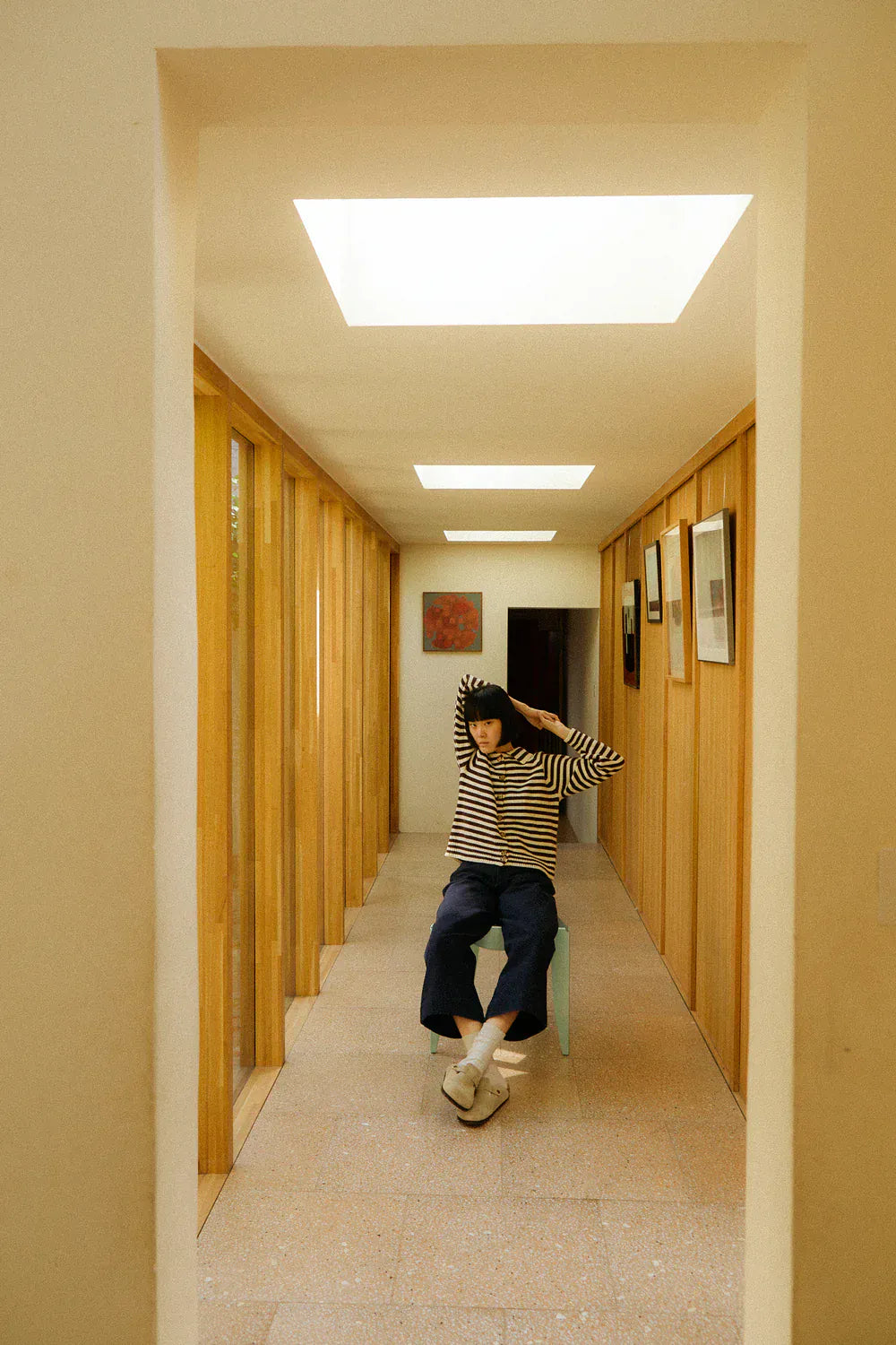 Lytton Cardigan - Espresso Stripe