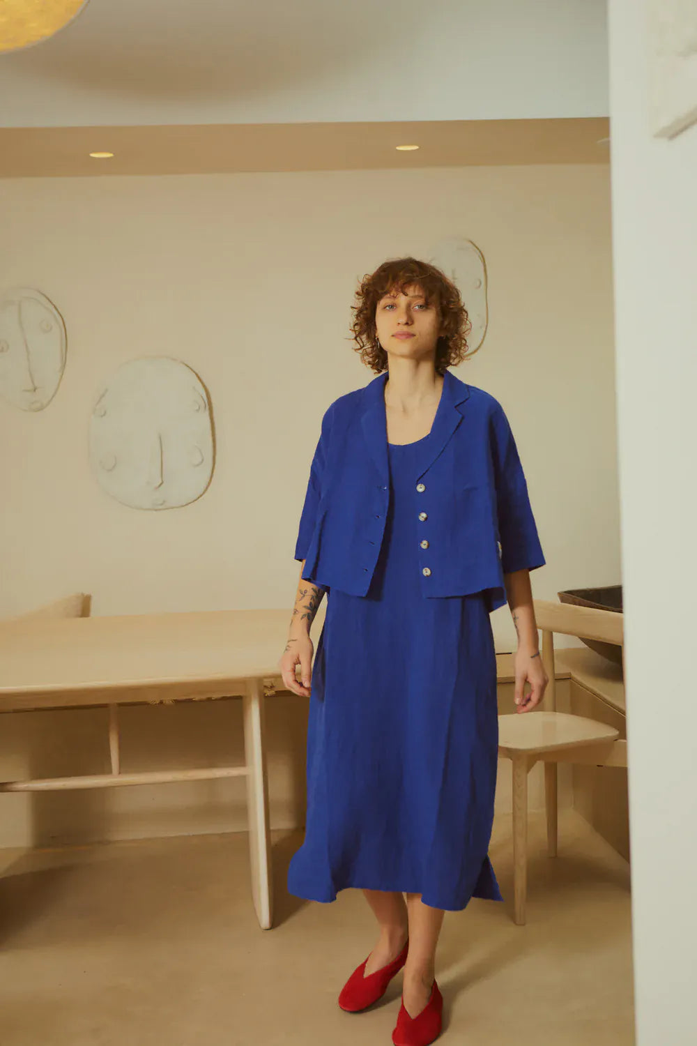 Maxim Linen Shirt - Cobalt