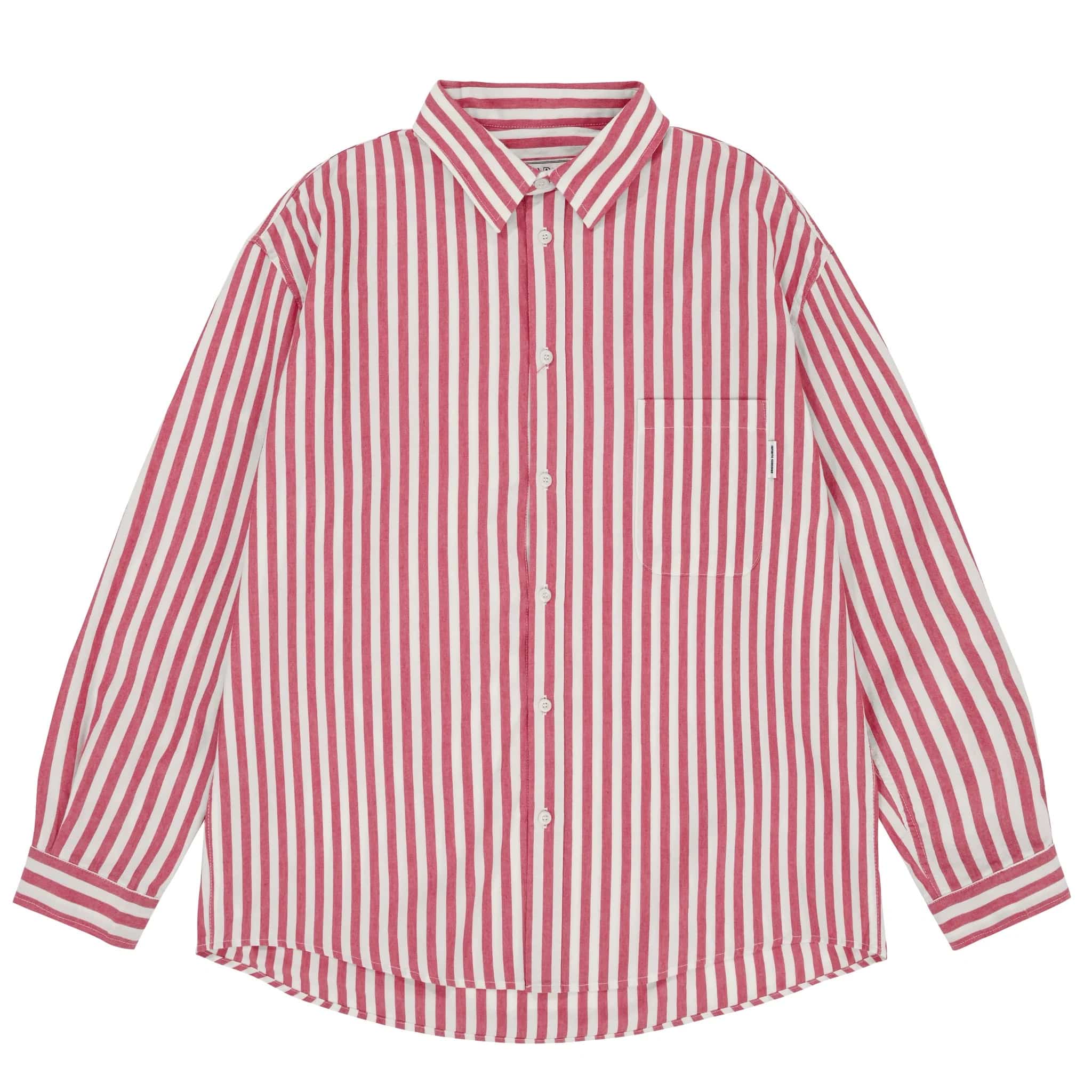 Melange Stripe Shirt - Red