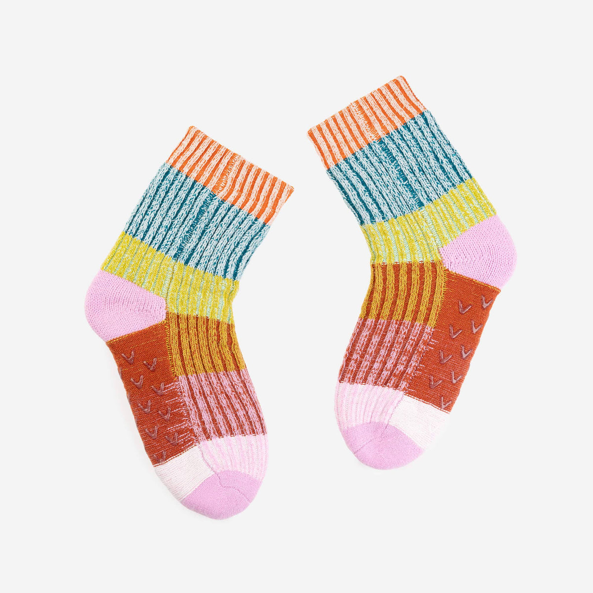 Mosaic House Socks - Rust Lilac