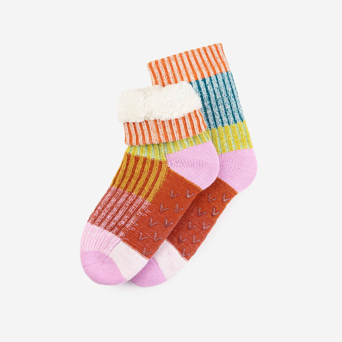 Mosaic House Socks - Rust Lilac