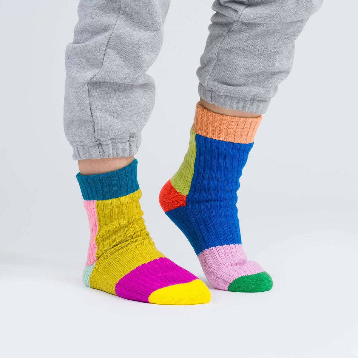 Mismatch House Socks - Desert