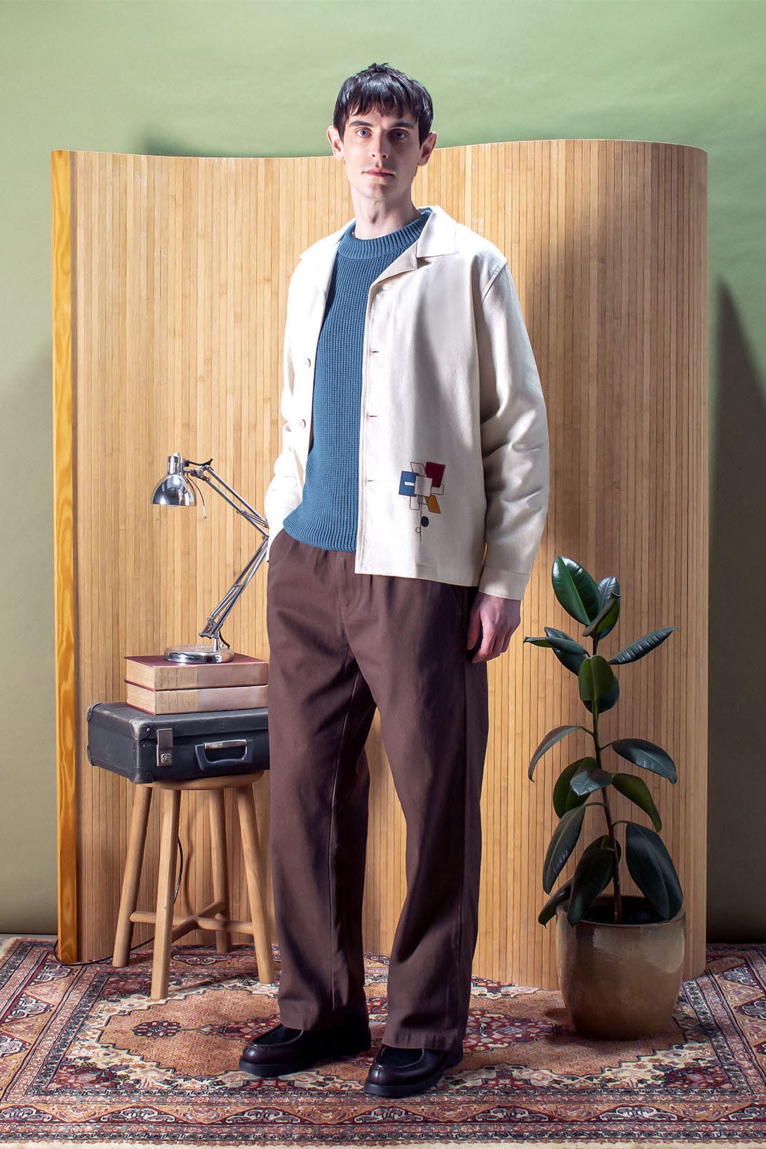 Herbert Raglan Sweater - Blue