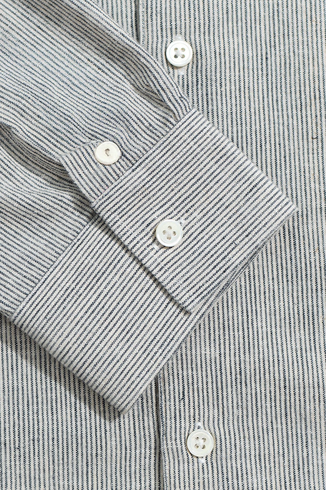 Day Shirt - Stone / Navy Stripe
