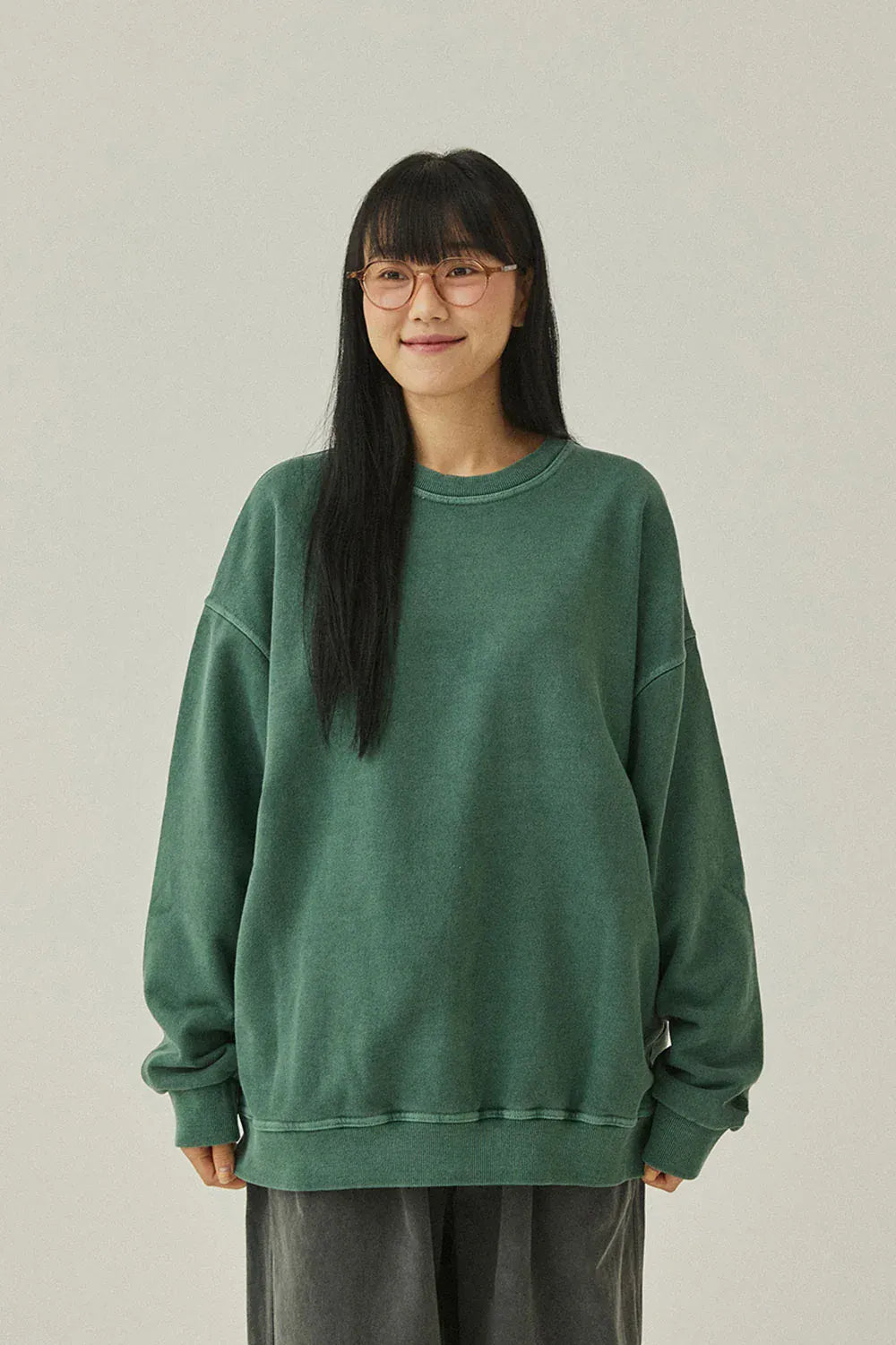 Pigment Sweatshirt - Deep Green