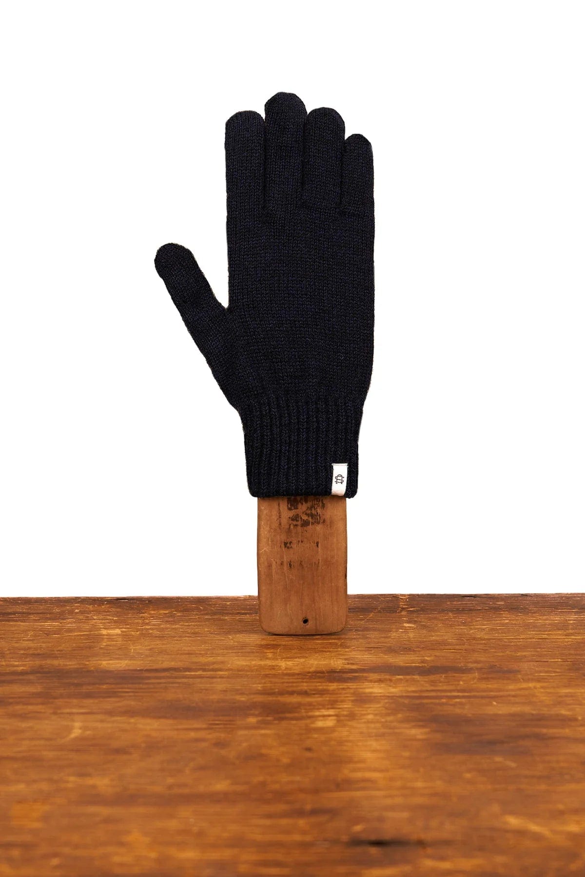 Ragg Wool Full Glove - Navy Melange
