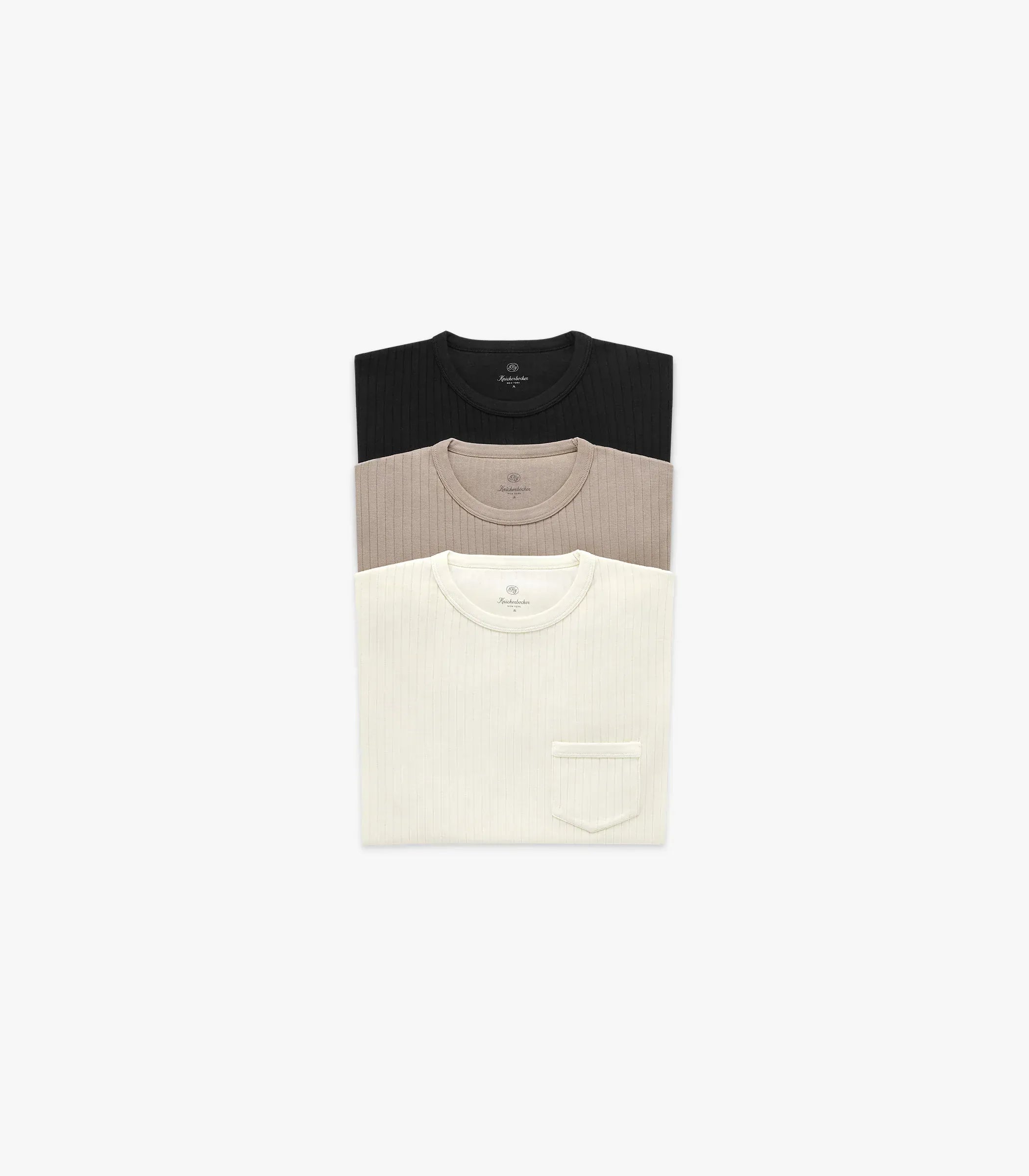 Rib Pocket T-Shirt - Milk