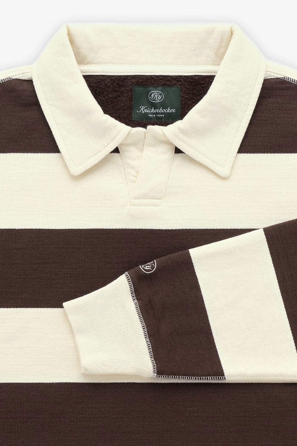 Rugby Polo Sweatshirt - Mushroom / Brown