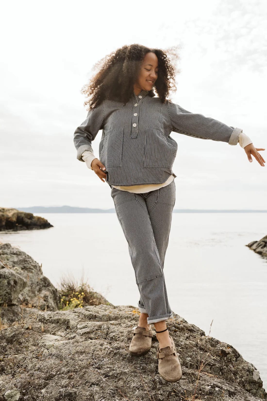 High Tide Pant - Hickory Stripe