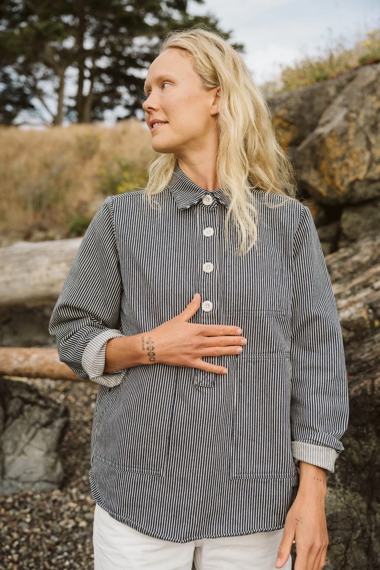Curtis Top - Hickory Stripe