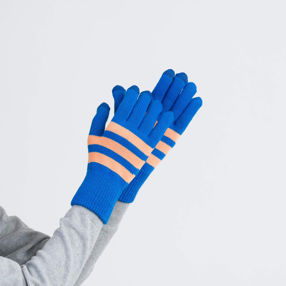 Touchscreen Gloves - Peach Cobalt