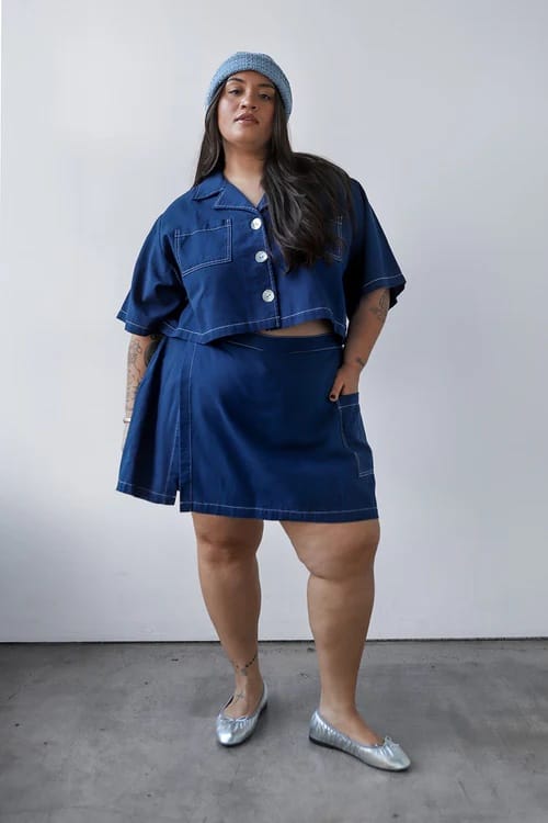 Shell Utility Skort - Navy