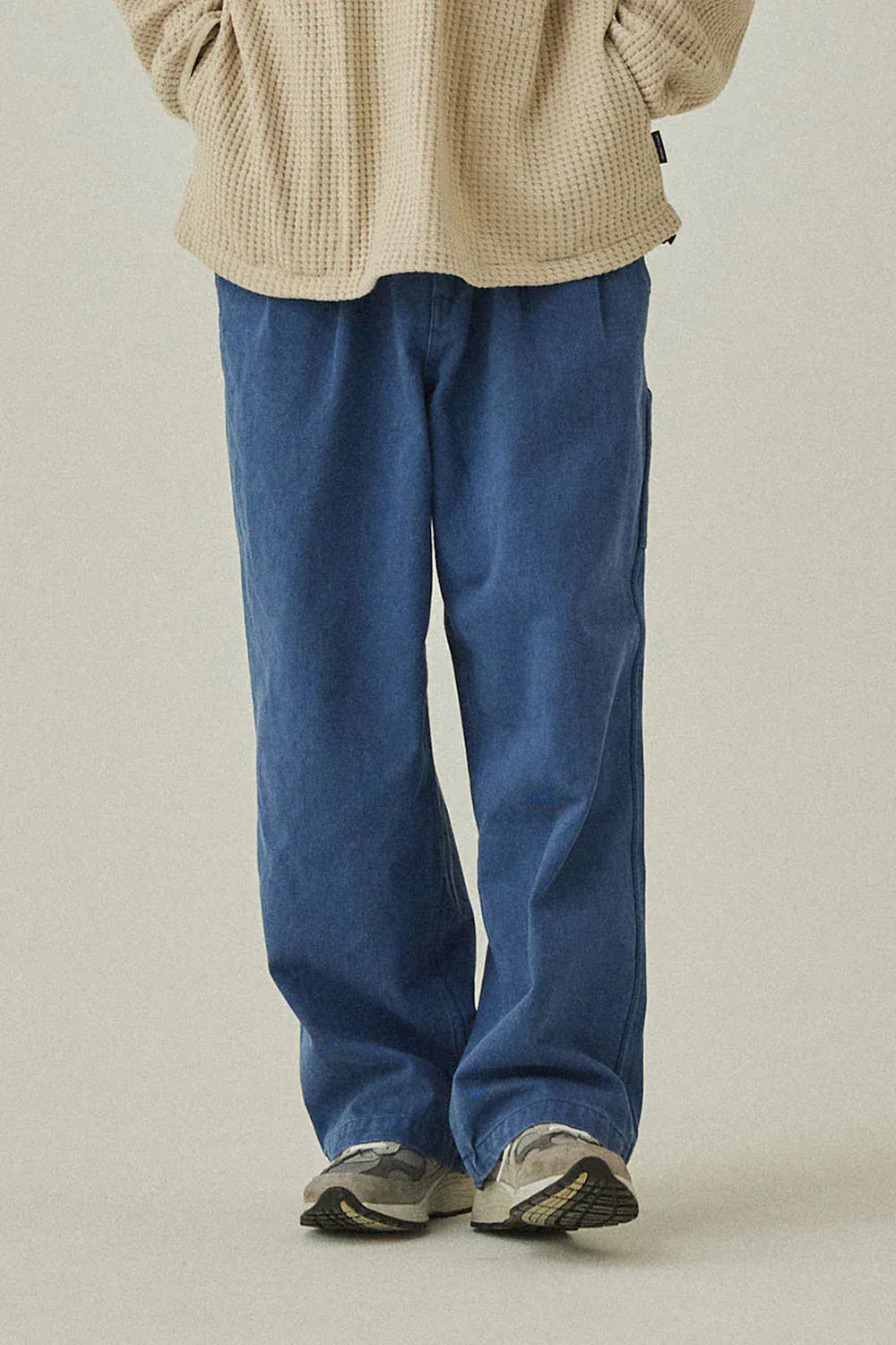 Two Tuck Wide Kation Pants - Blue