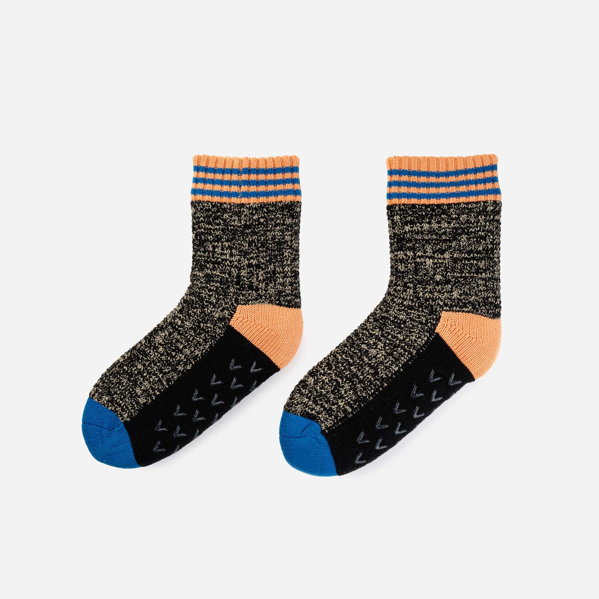 Varsity Knit House Socks - Black