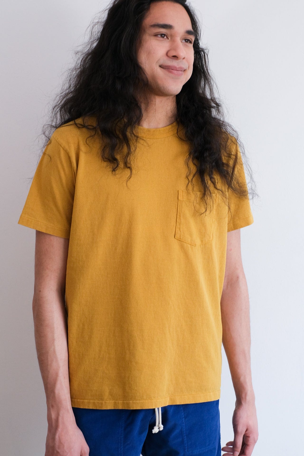 Pigment Pocket Tee - Mustard