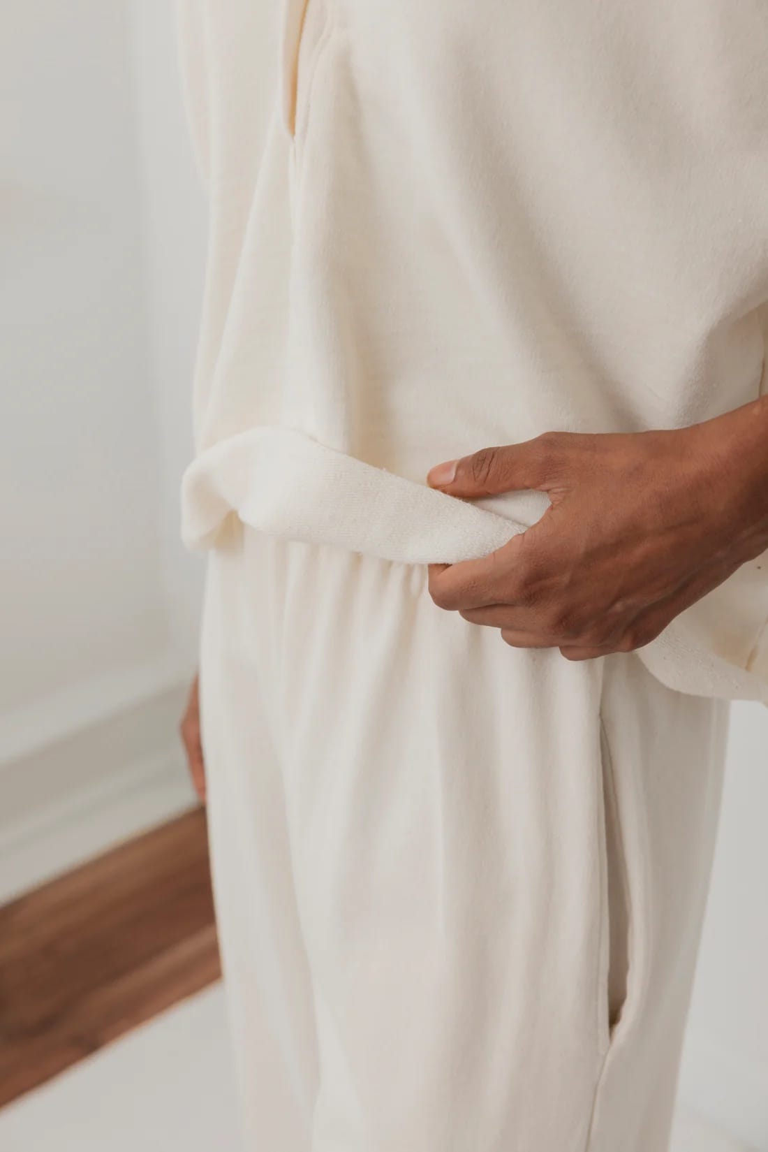 Short Sleeve Sweatshirt - Natural