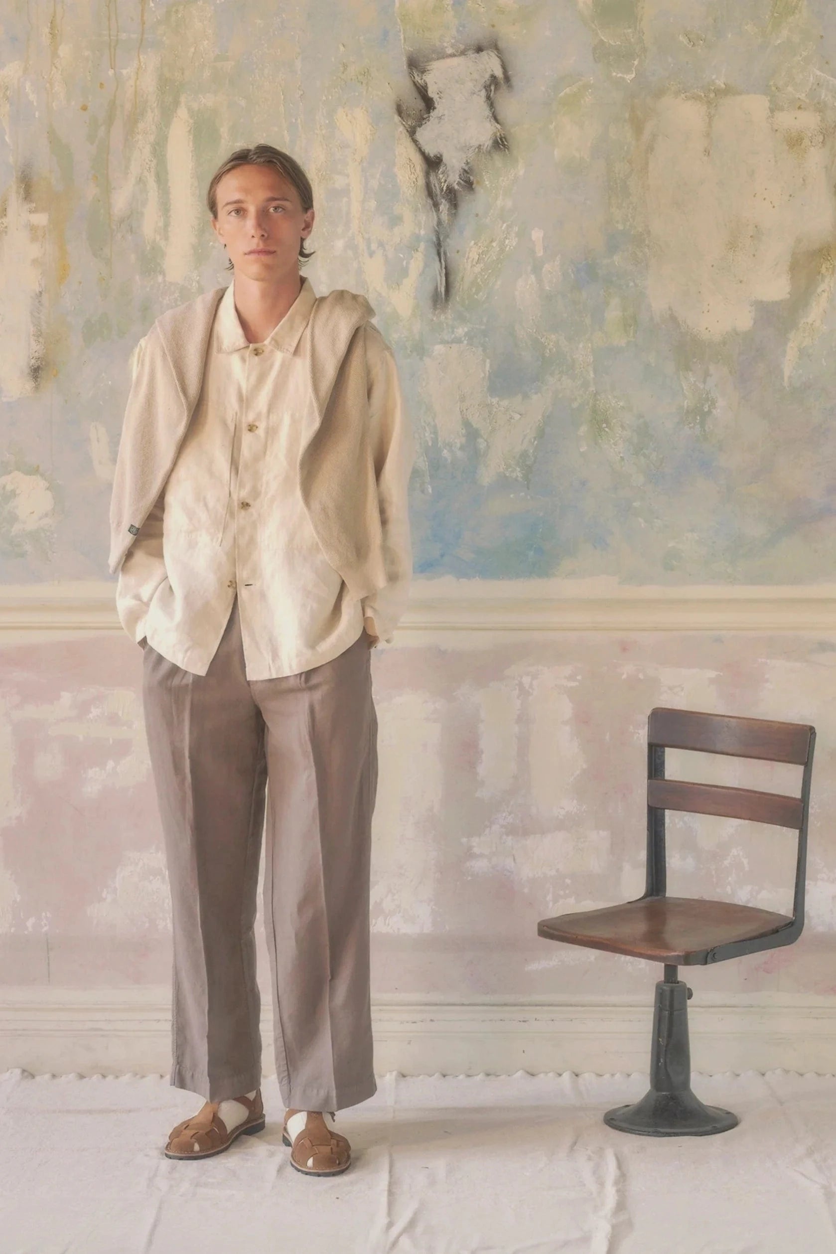 Mafra Linen Overshirt - Taupe
