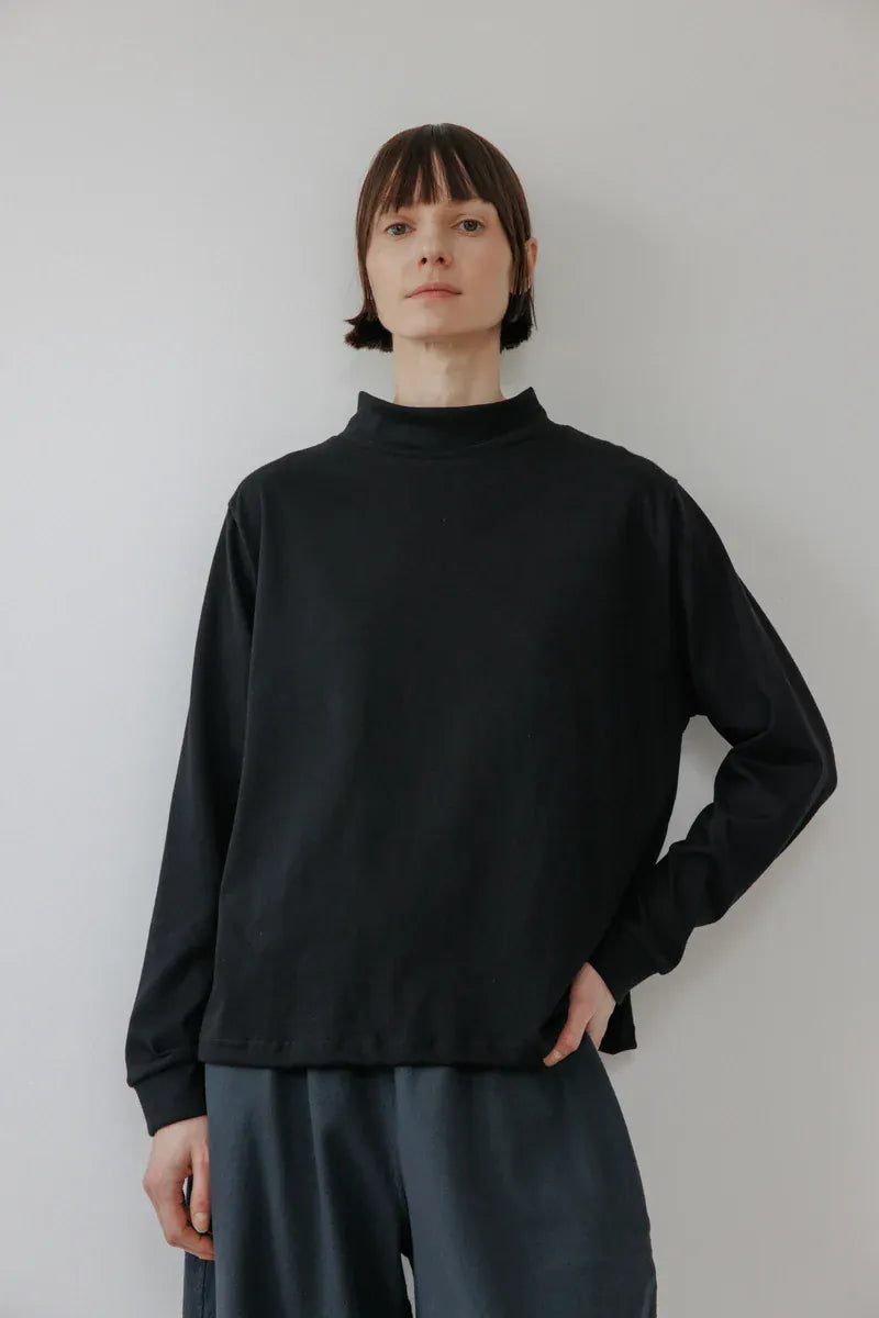 Loose Mockneck - Black