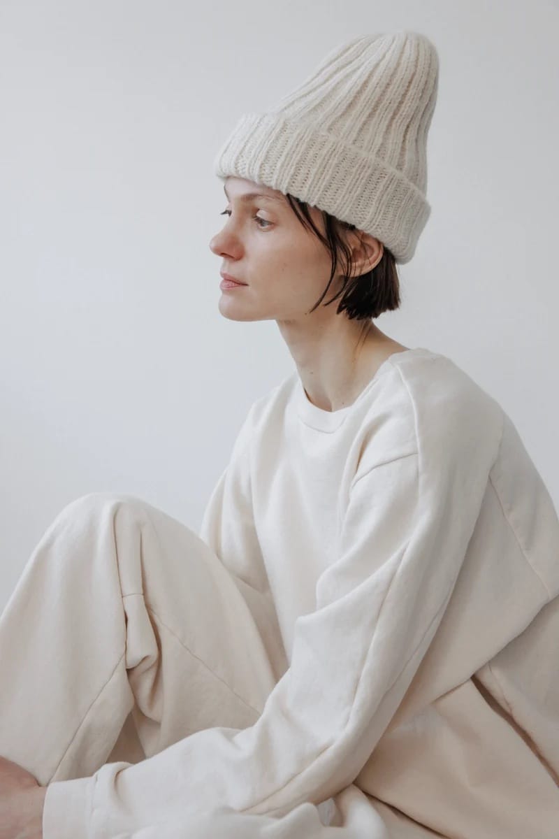 Rib Hat - Ecru