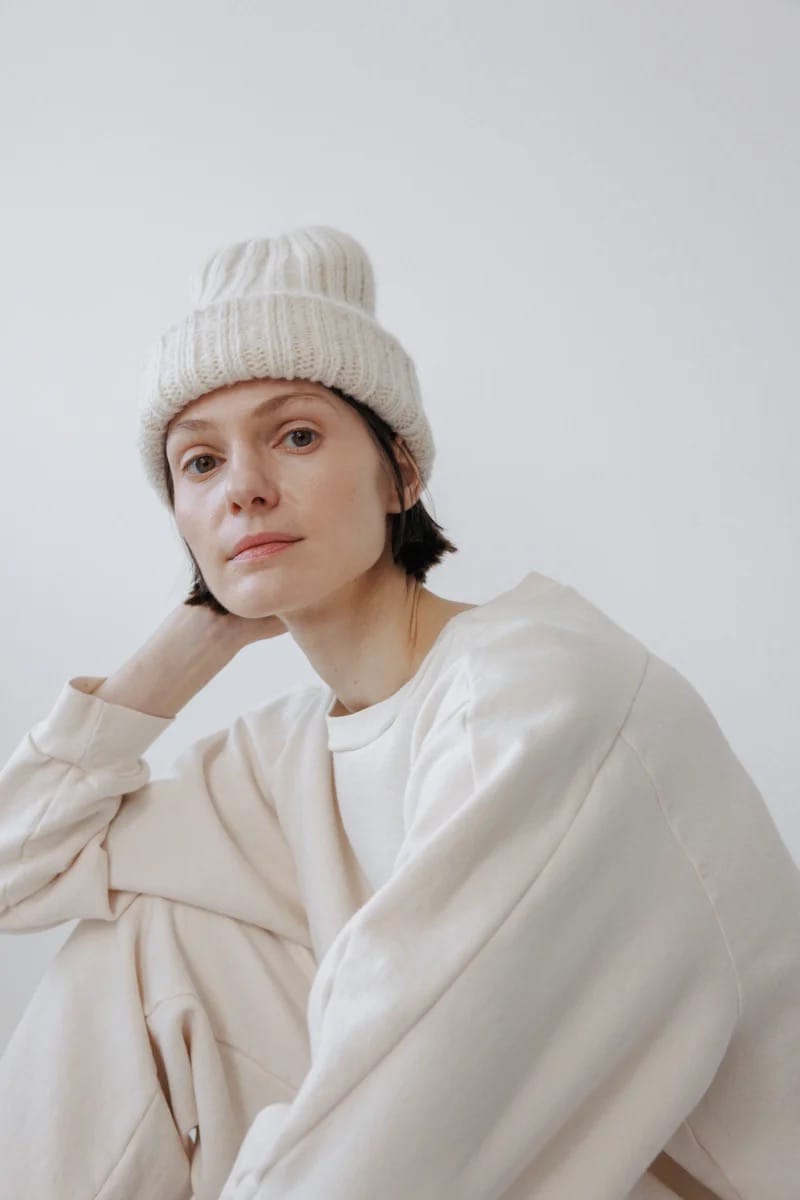 Rib Hat - Ecru