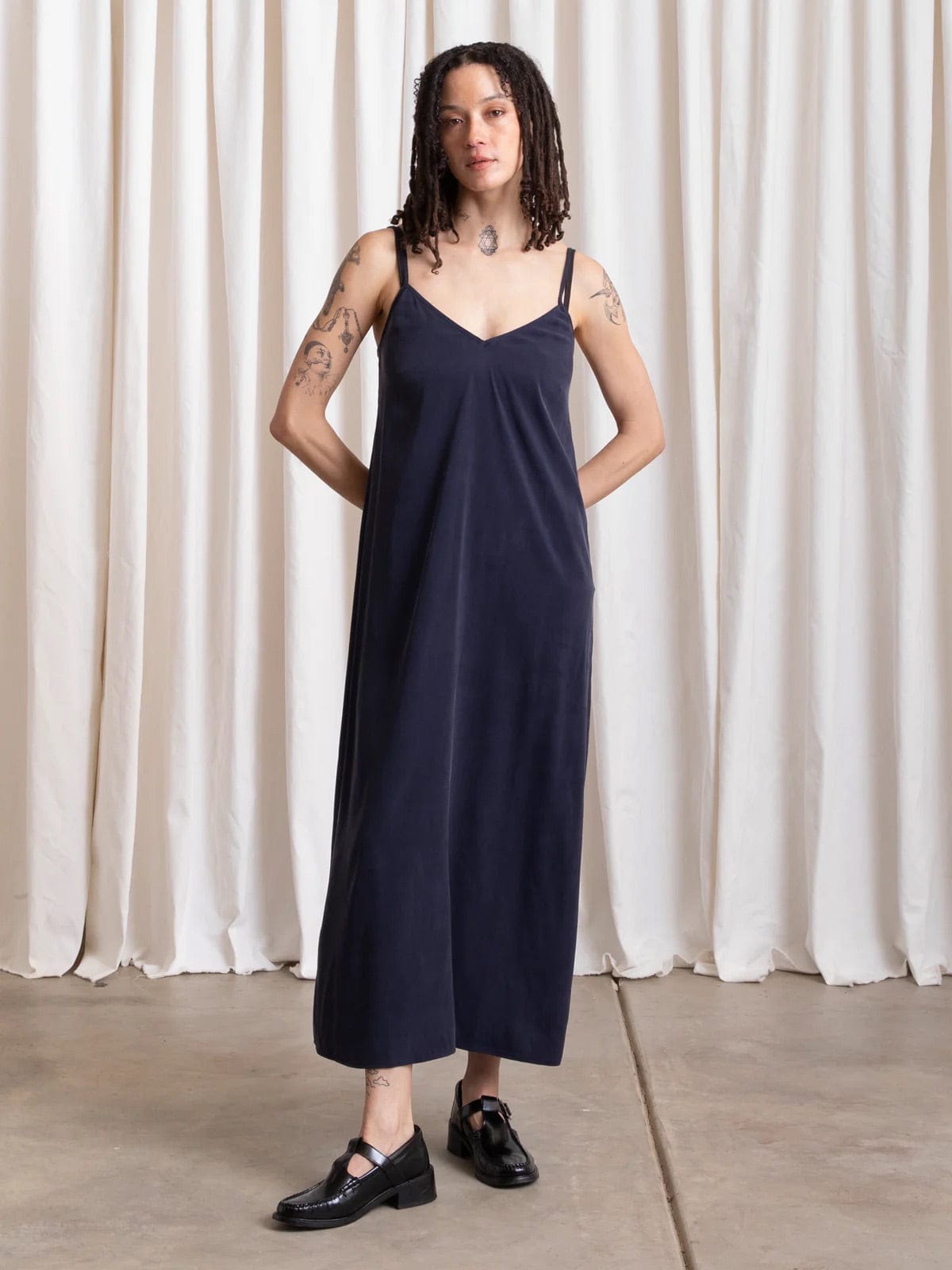 Slip Dress - Navy