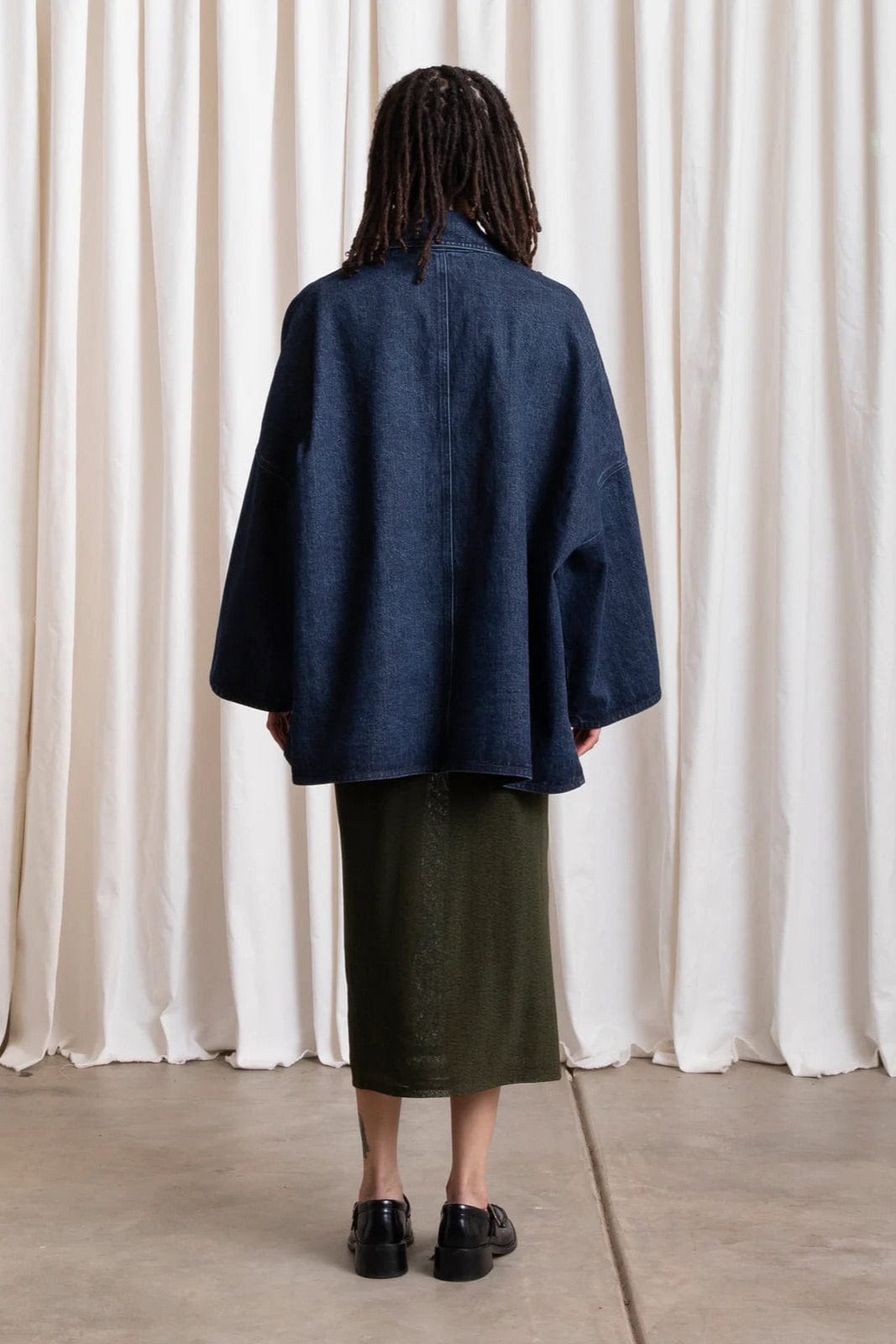 Oversized Shirt Jacket - Denim