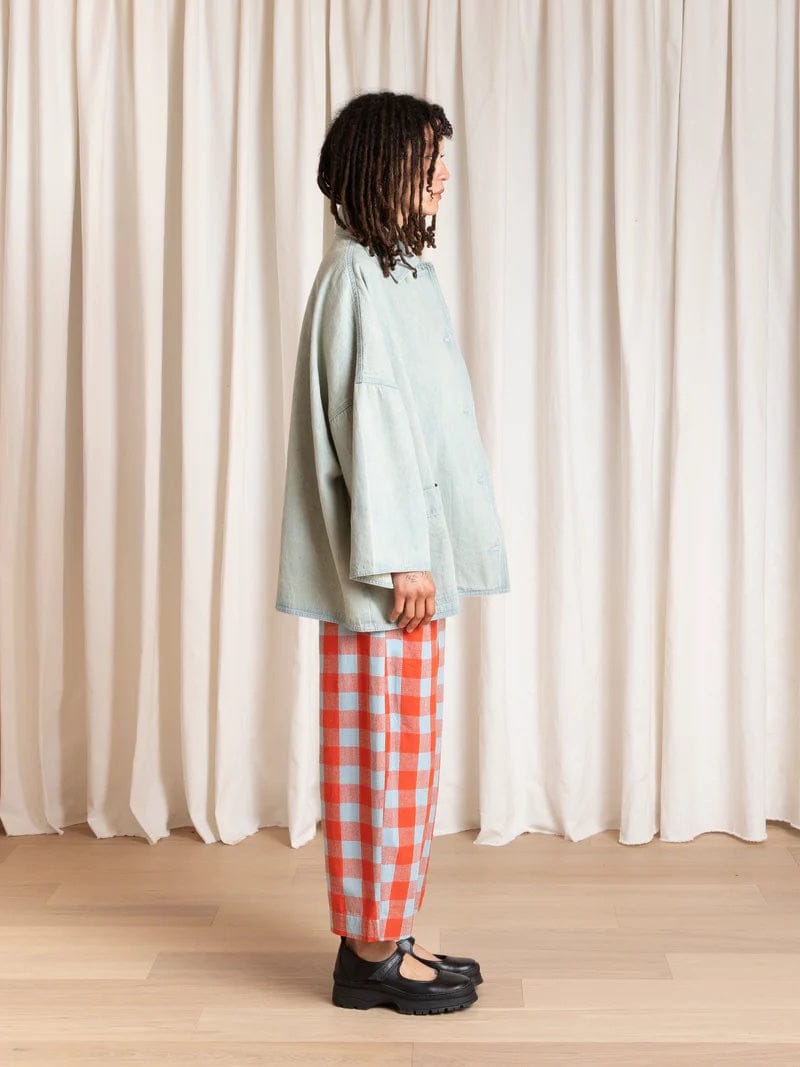 Oversized Shirt Jacket - Light Denim