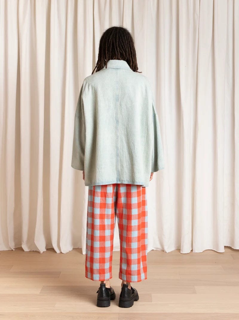 Oversized Shirt Jacket - Light Denim