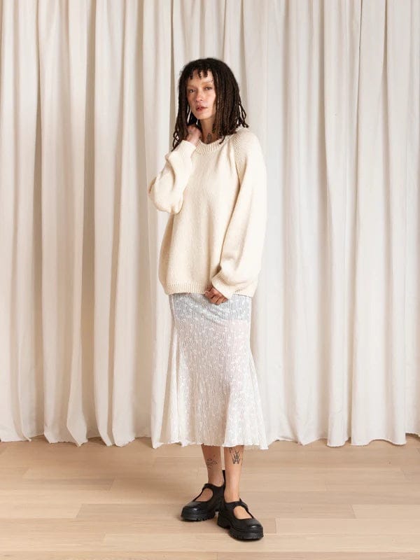 Relaxed Pullover - Cream