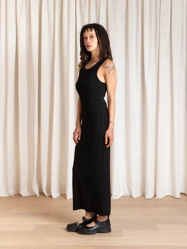 Ribbed Dress - Black