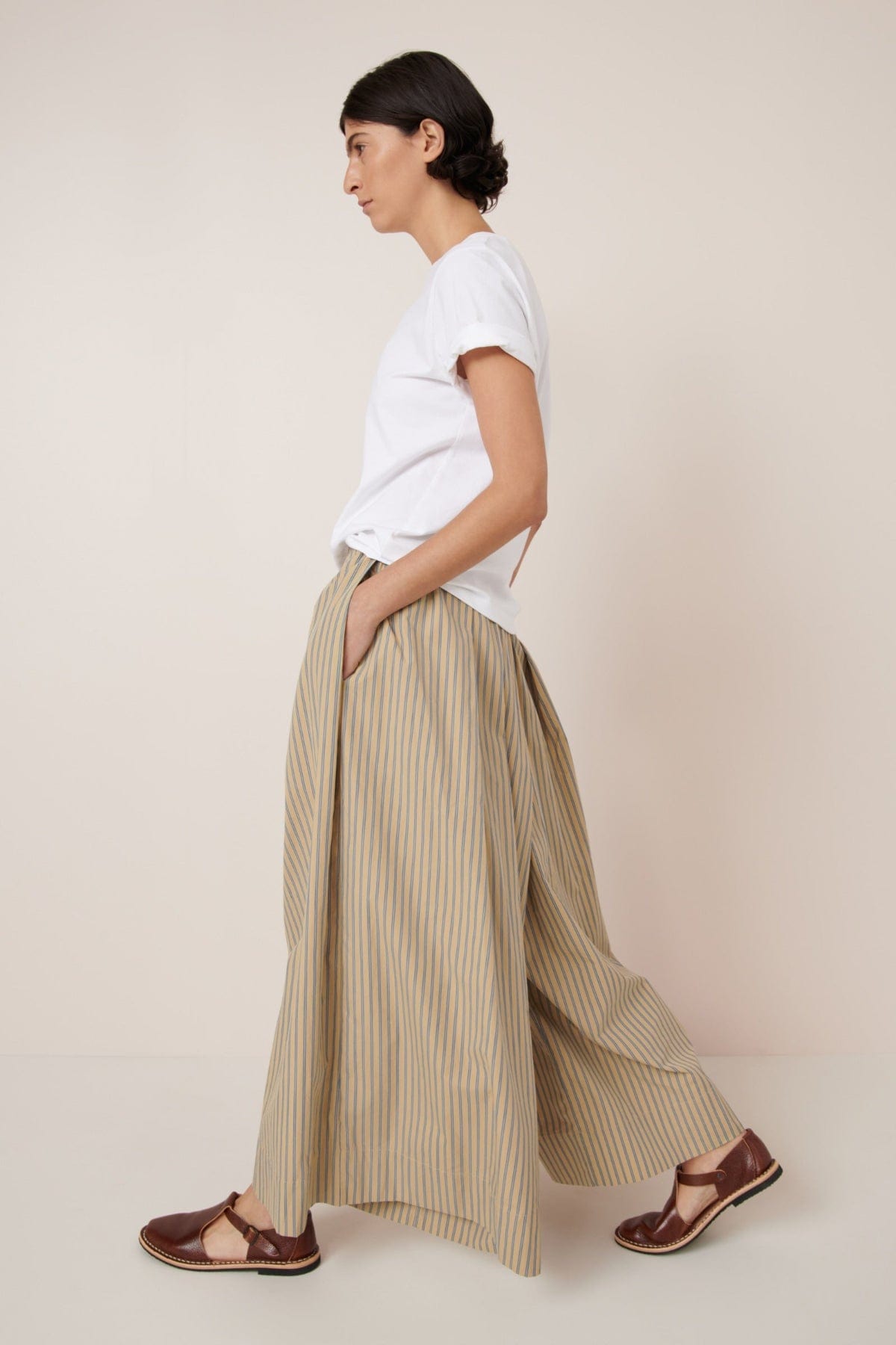 Athena Pant - Double Pinstripe
