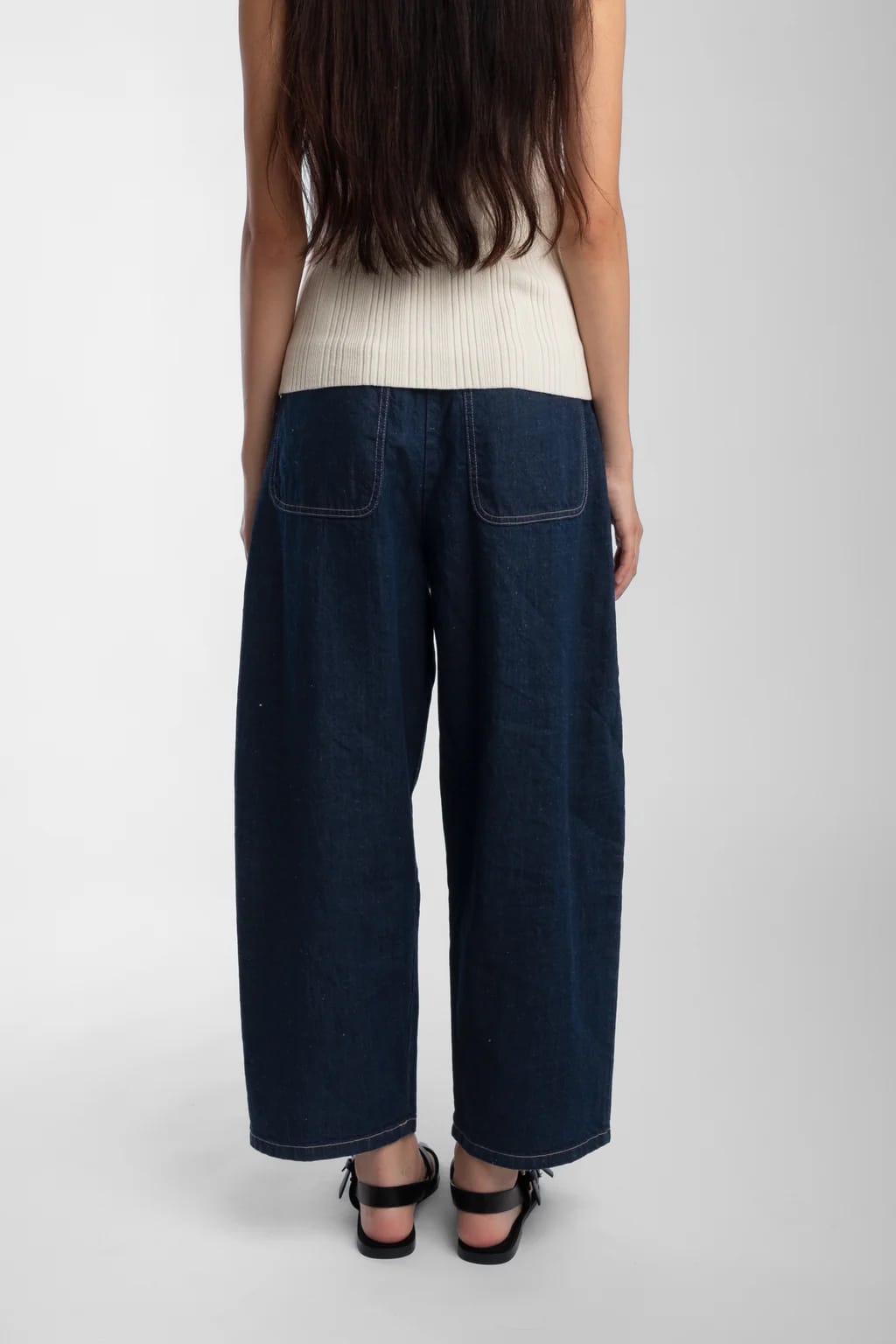 Barrel Pant - Dark Indigo