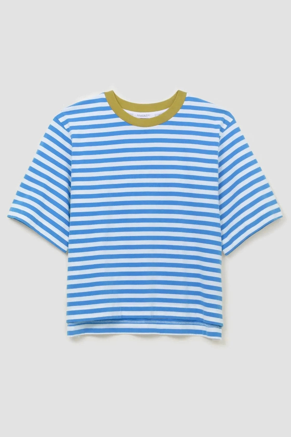 Bay Sue Stripe Tee - Sea Blue / White