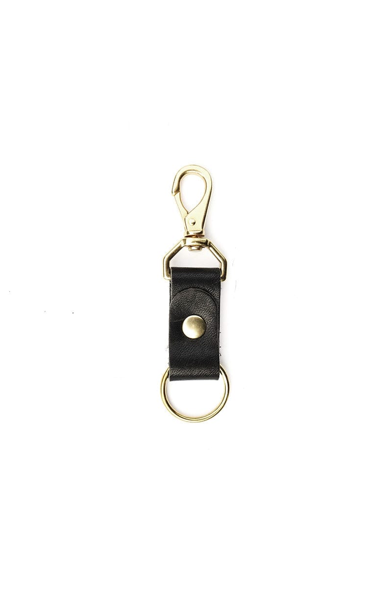 Keychain - Black Leather