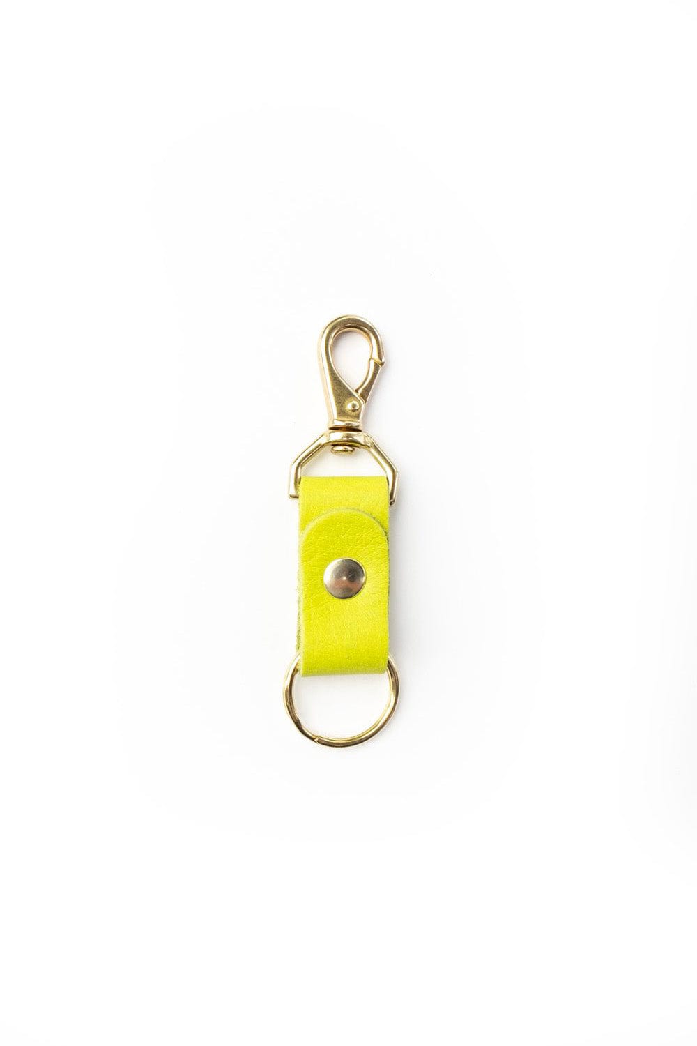 Keychain - Chartreuse Leather