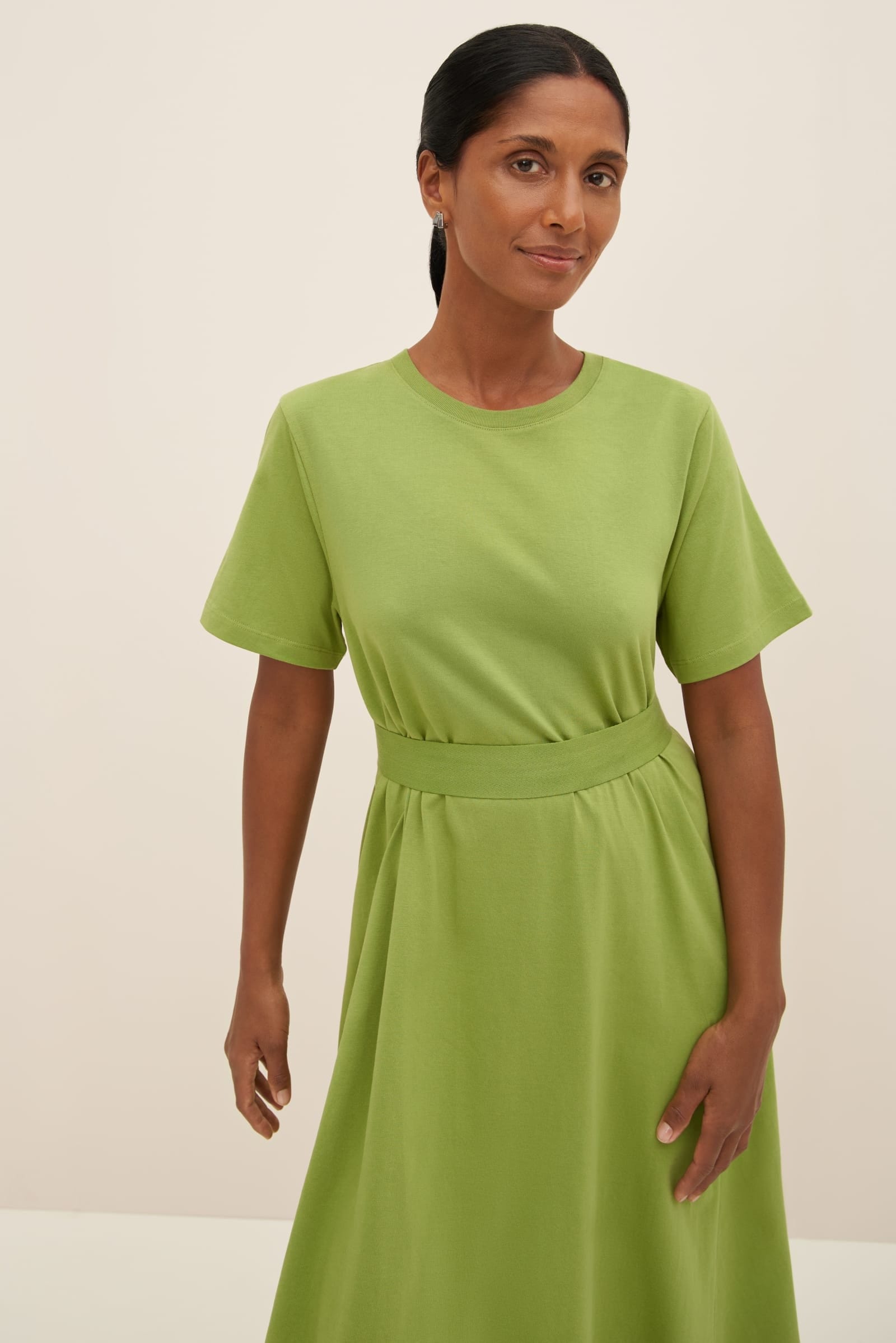 Classic A-Line Dress - Leaf