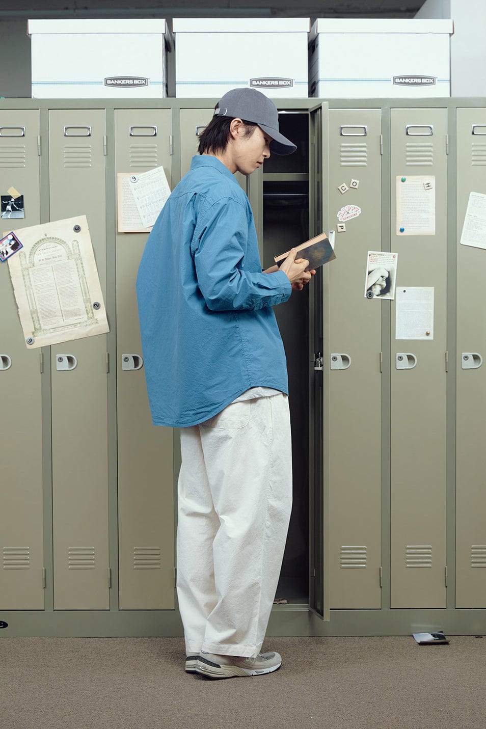 Relaxed Cotton Shirt - Blue