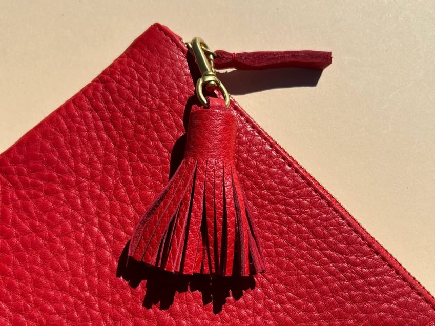 Tassel - Tomato Leather