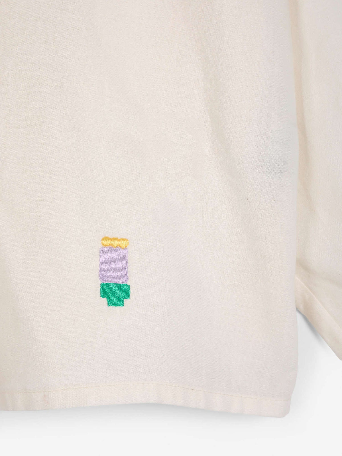 Lace Ending Poplin Shirt