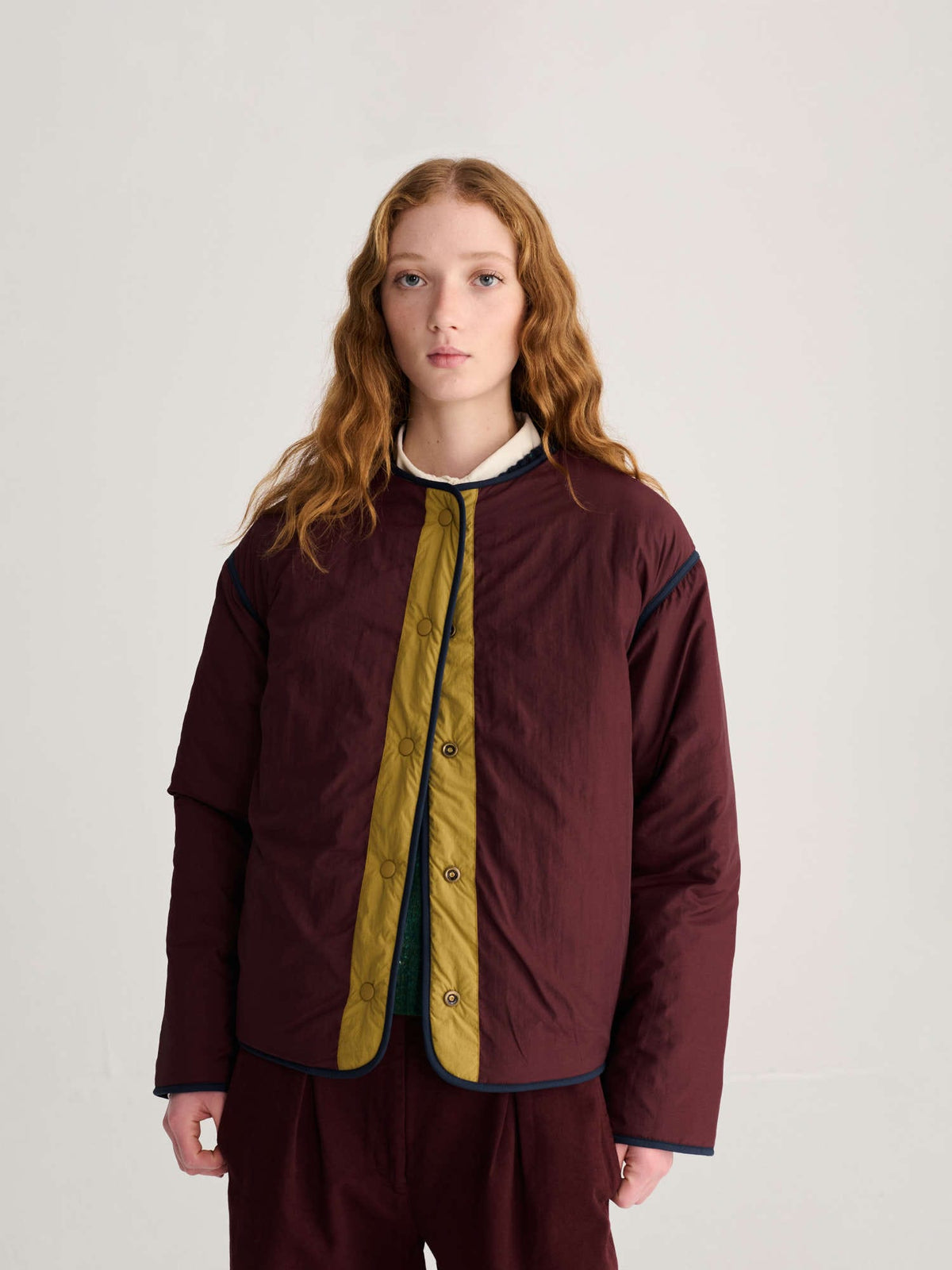 Color Block Reversible Jacket