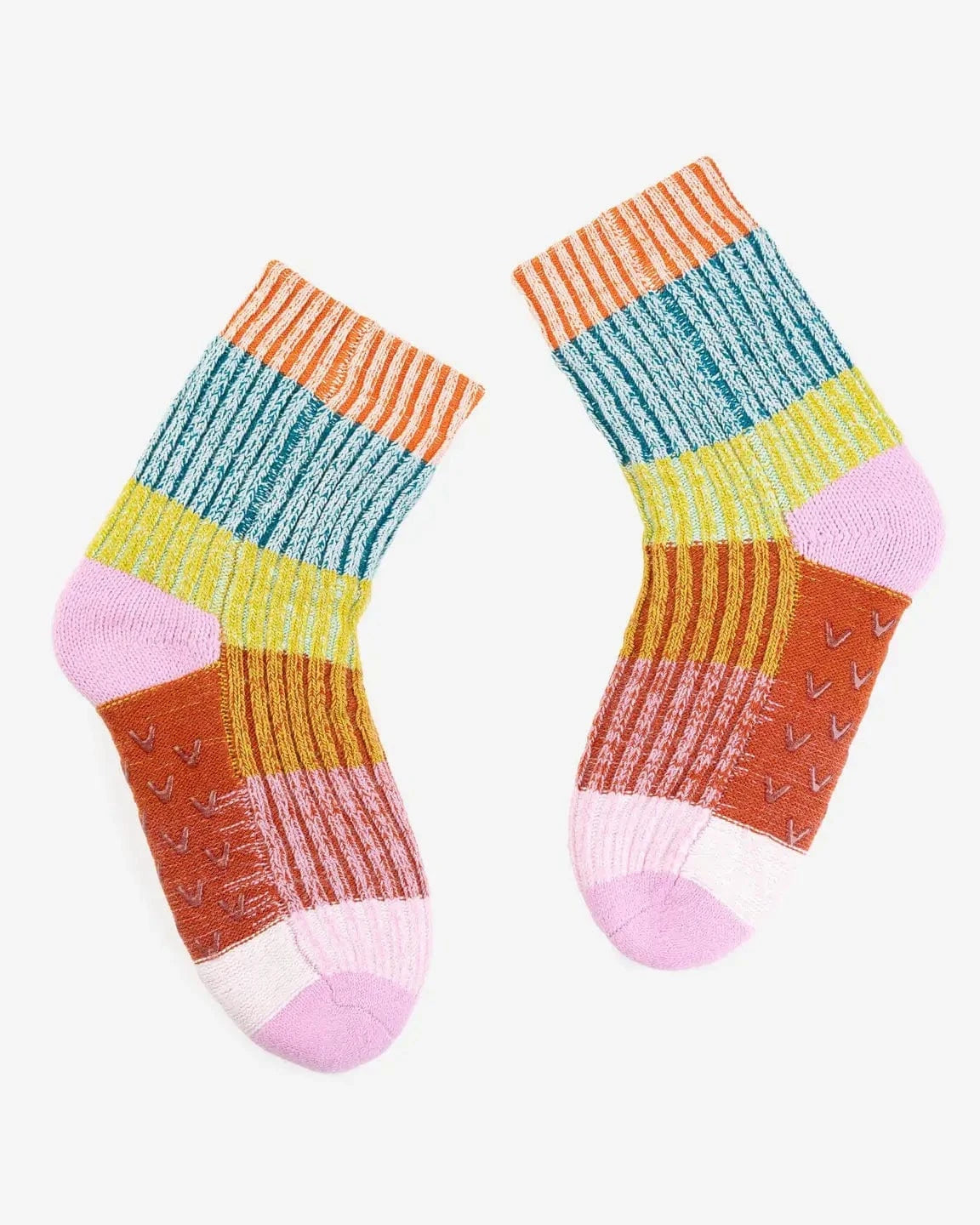 Mosaic House Socks - Rust Lilac