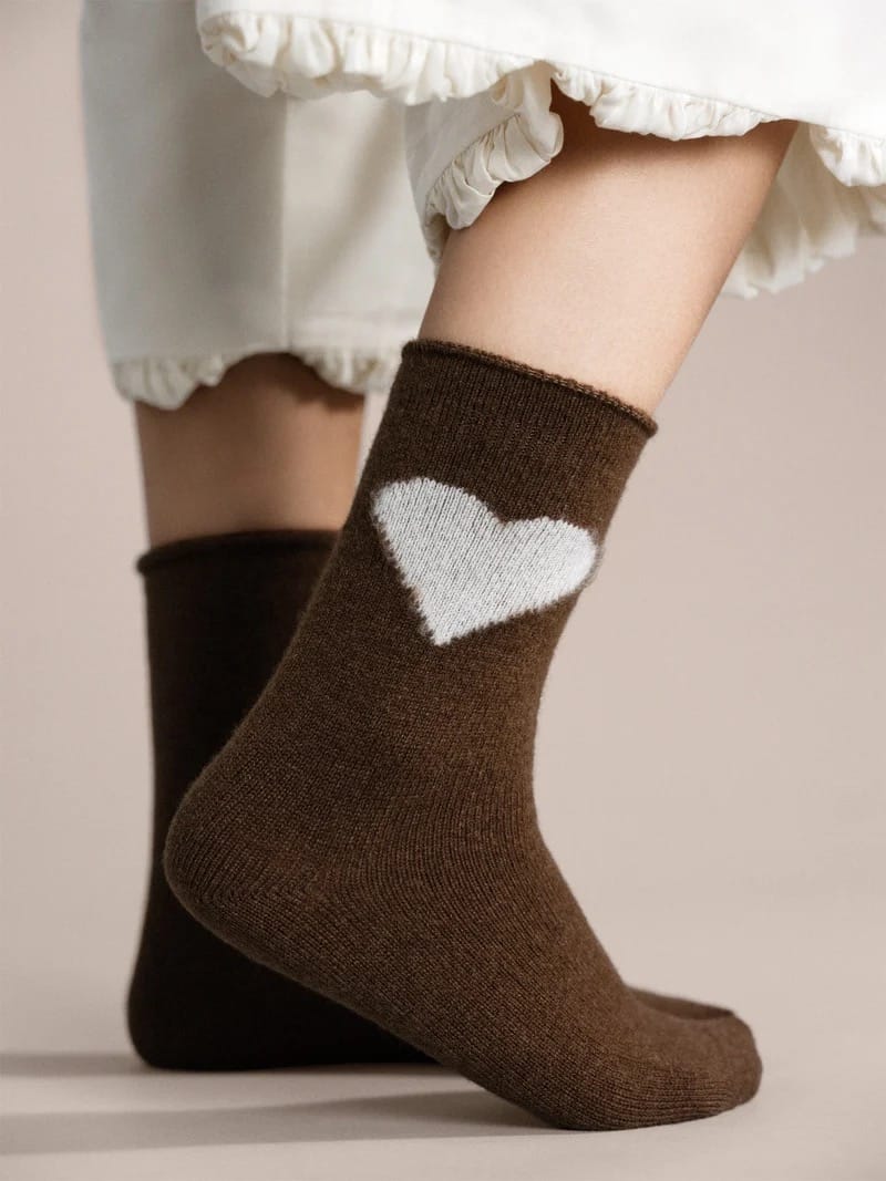Love Cashmere Crew - Brown