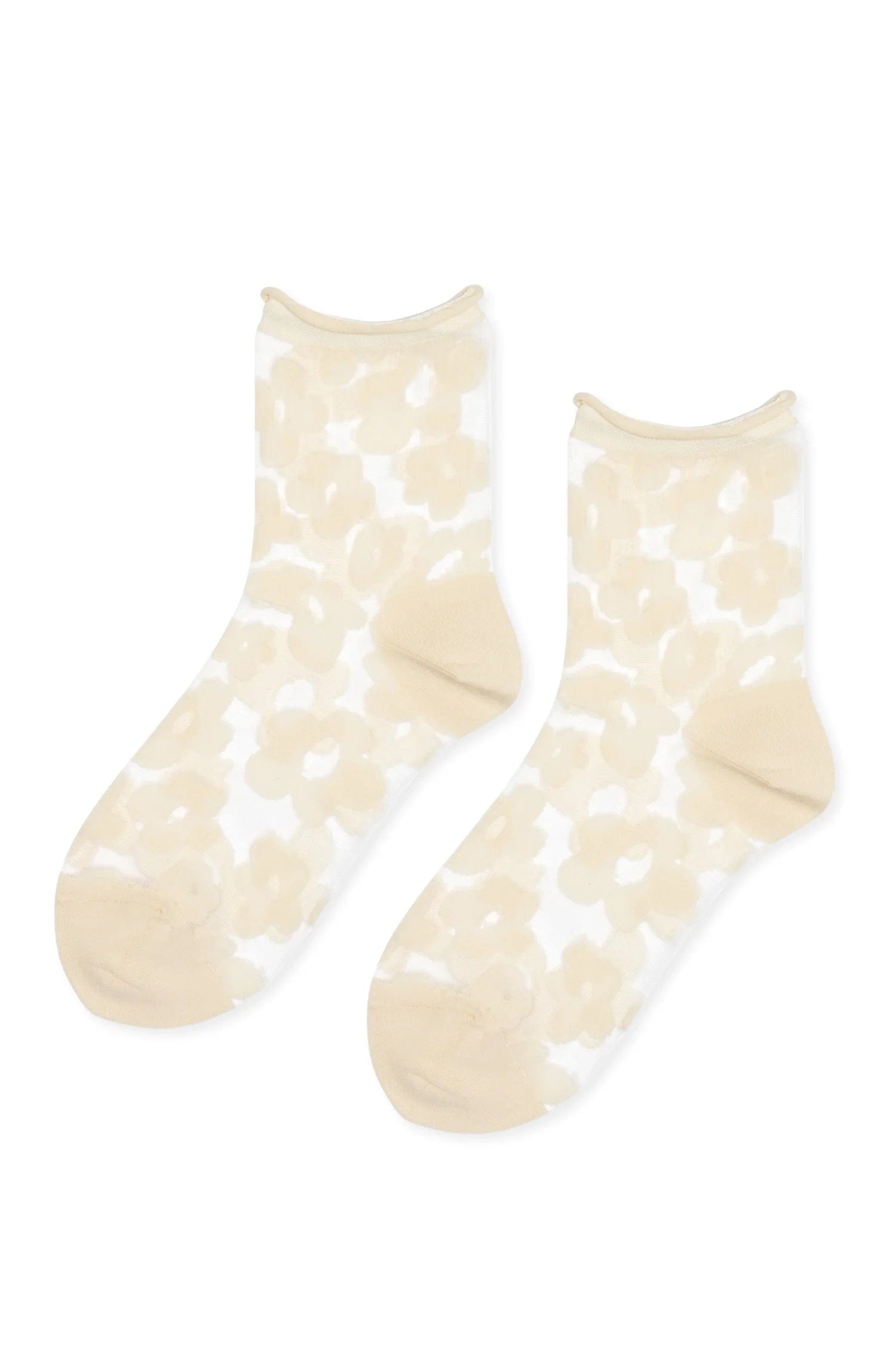 Pop Sheer Short Crew - Snow